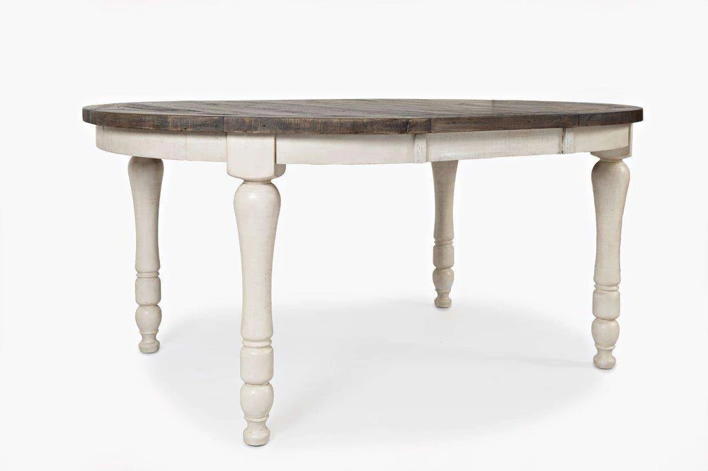 Išplečiamas stalas, Avola, 122-167 cm, Antikinė balti, Ruda
