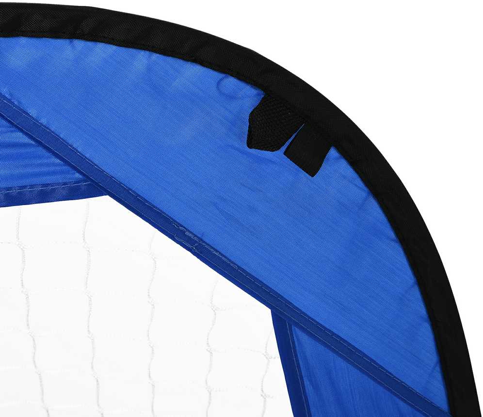HOMCOM pop-up futbolo vartai, nešiojamas futbolo tinklas, 2 mini vartų rinkinys, sulankstomi su krepšiu nešiojimui, mėlyni, 123x80x80 cm