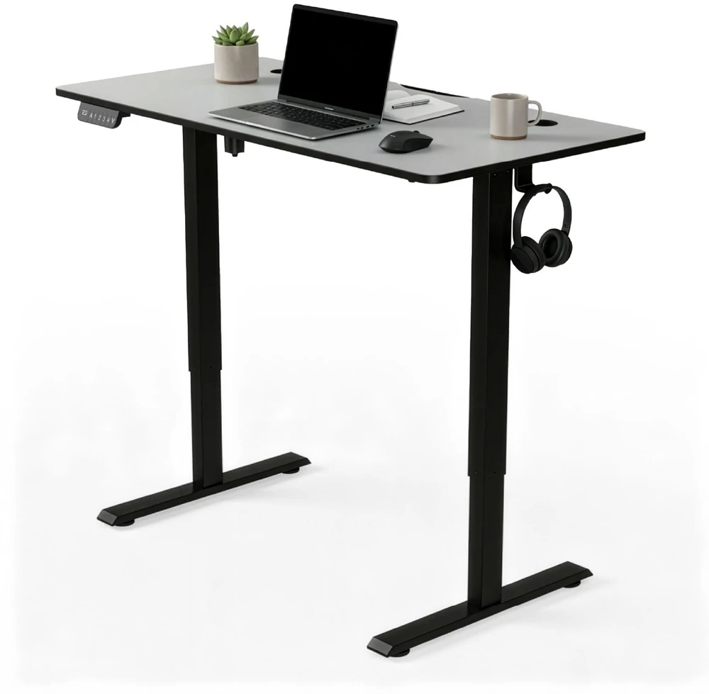 Juskys Aukščio reguliuojamas stalas Homestar Office Stand 120x60 cm juodas