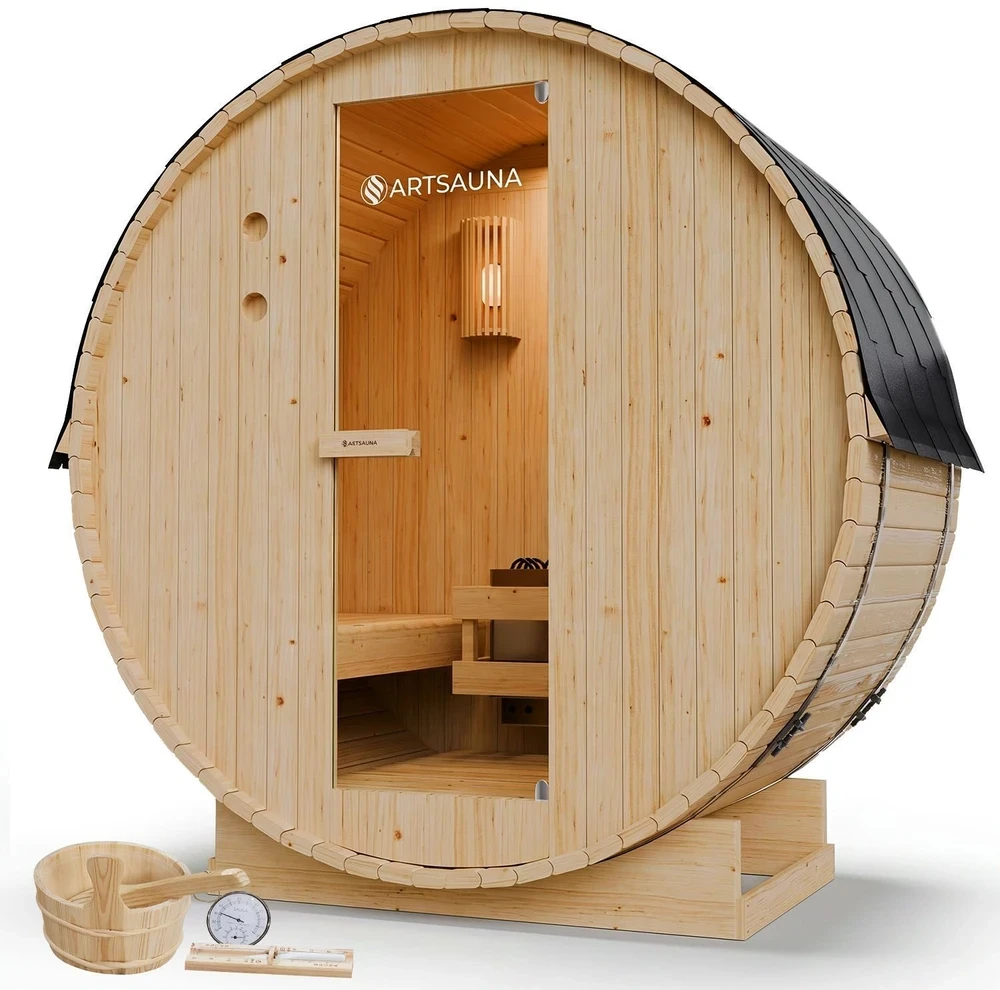 Juskys Barrel pirtis Spitzbergen 2 asmenims 120 cm