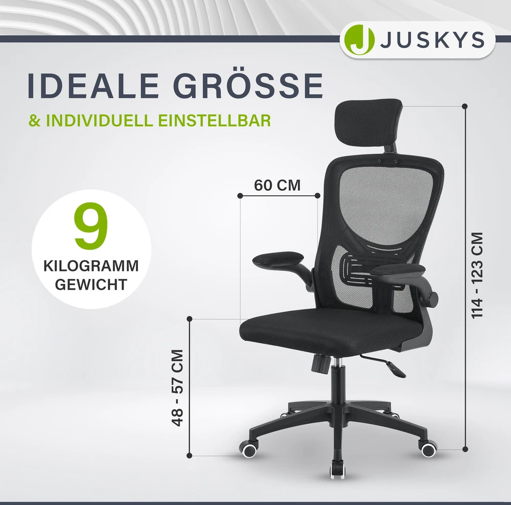 Juskys Biuro kėdė Baltimore juoda
