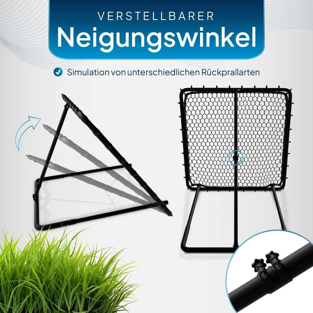 Juskys Artsport Futbolo atmušimo treniruoklis Power Pass 100x100x97 cm juodas