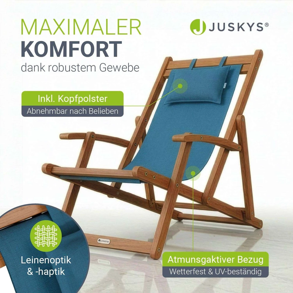 Juskys Gultai Tavira 2 vnt. 110x60x110 cm petrol