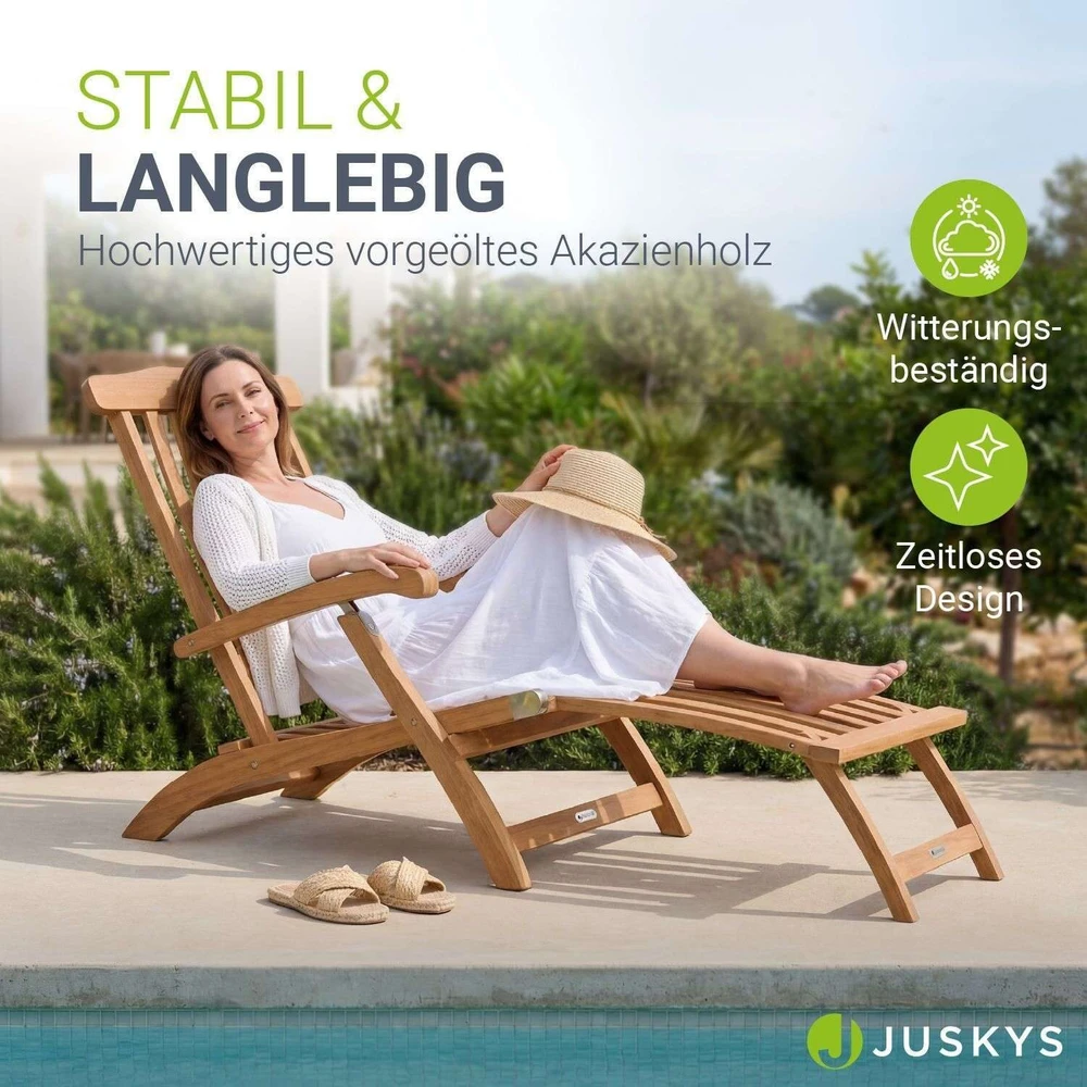 Juskys Gultas Evia su pakoja 196x54x95 cm natūralus