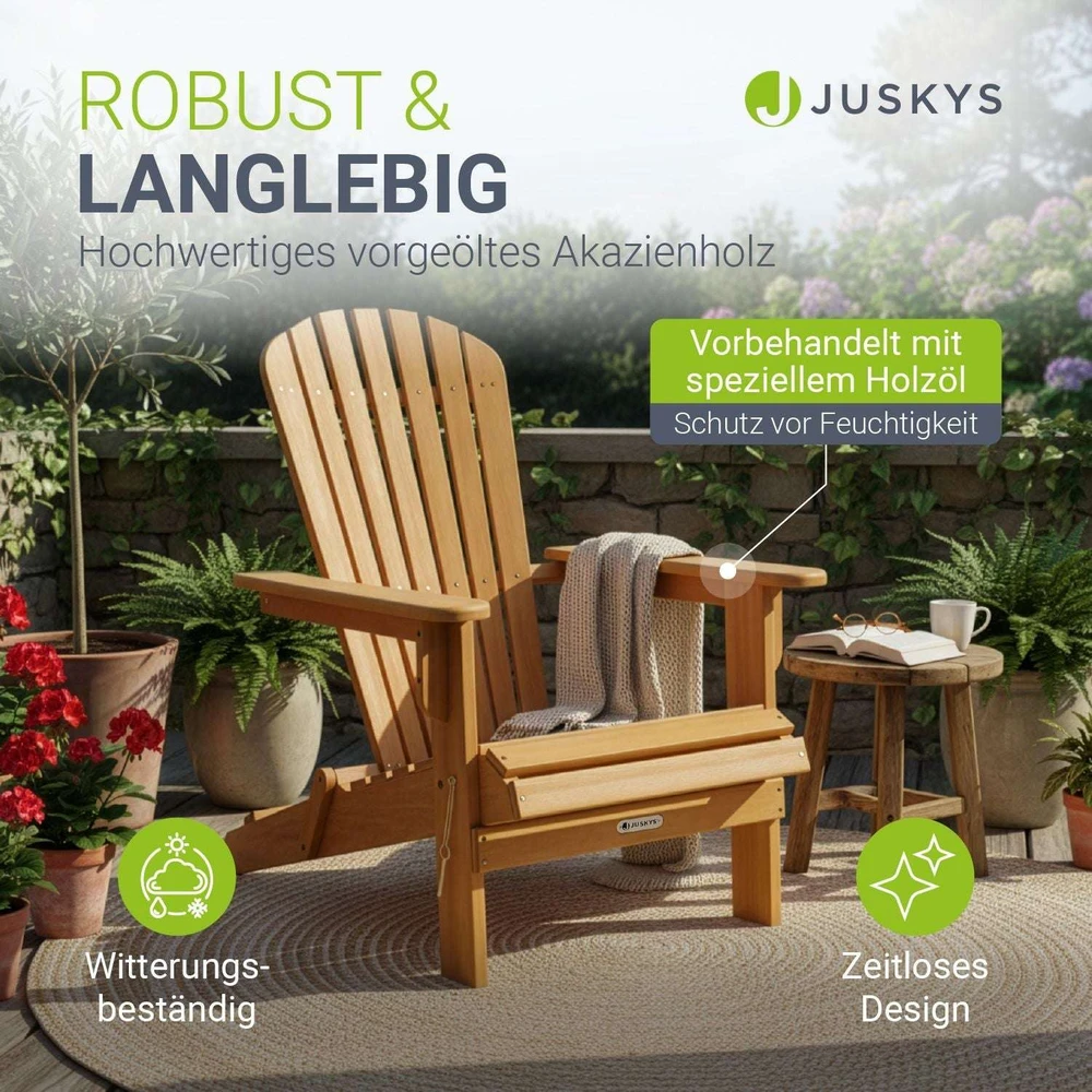 Juskys Gultas Korfu 85x69x94 cm natūralus