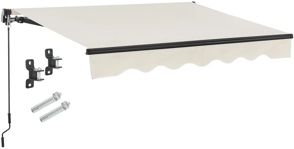 Juskys Ištraukiama markizė 400x300 cm smėlio spalvos