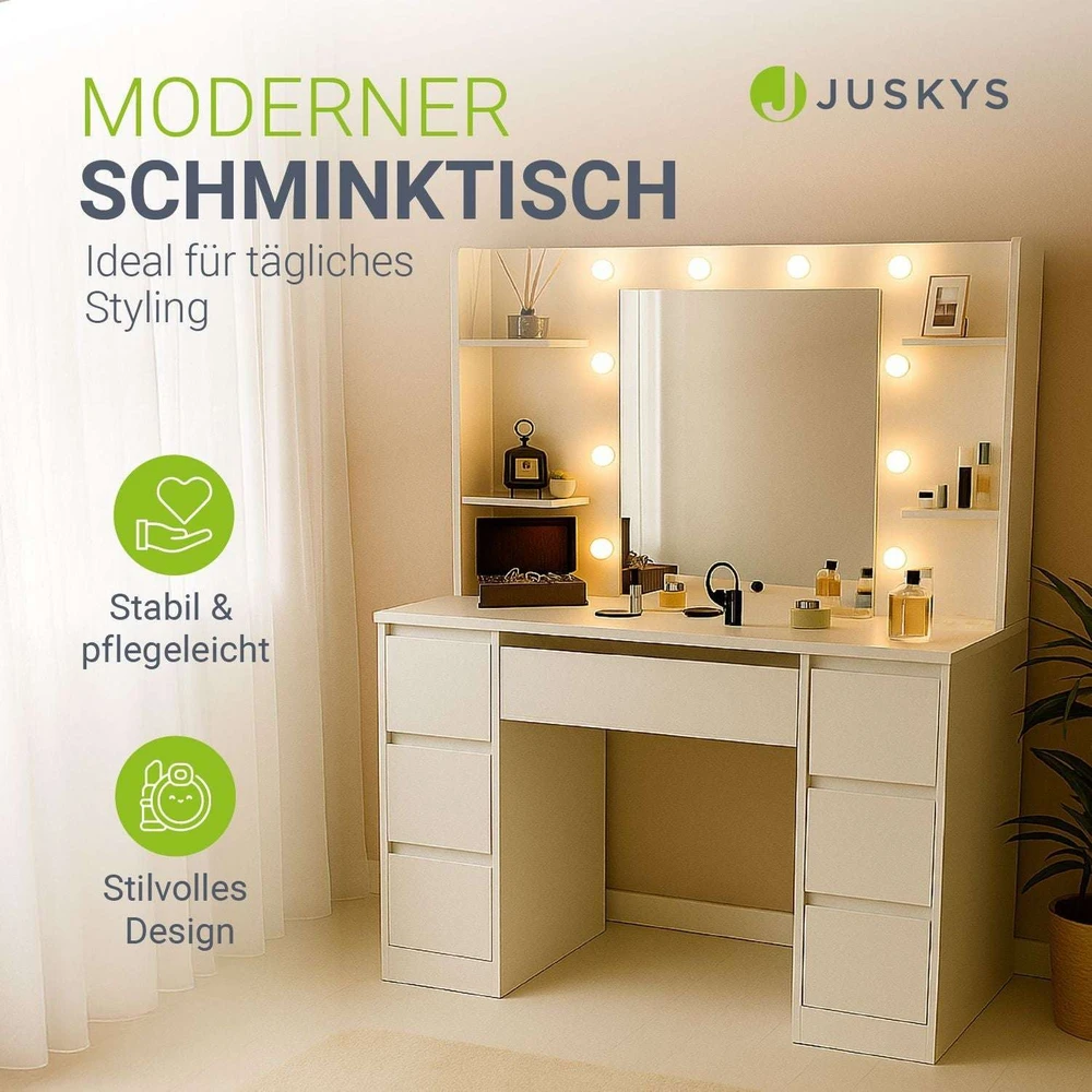Juskys Komedonas Homestar Malia 107x40x140 cm baltas