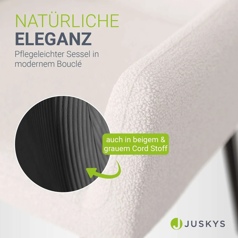 Juskys Krėslas Wingback Odense 95x68x73 cm smėlio spalvos