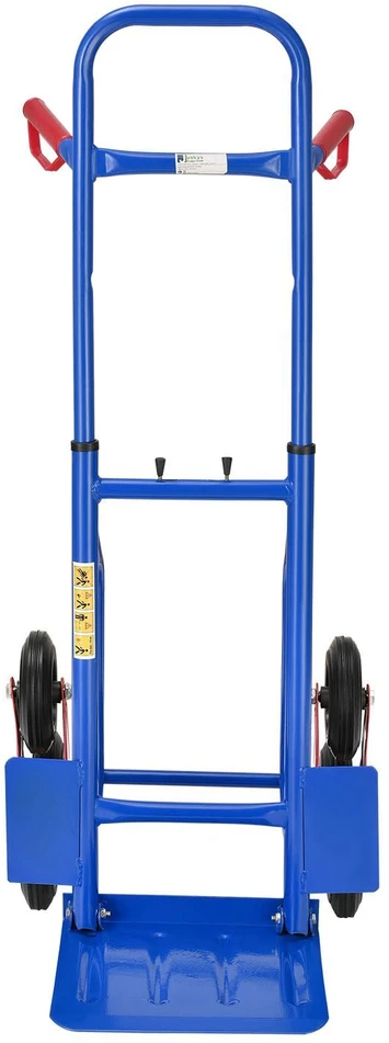 Juskys Laiptais lipantis vežimėlis maišams, max 100 kg, 115 cm, mėlynas/raudonas