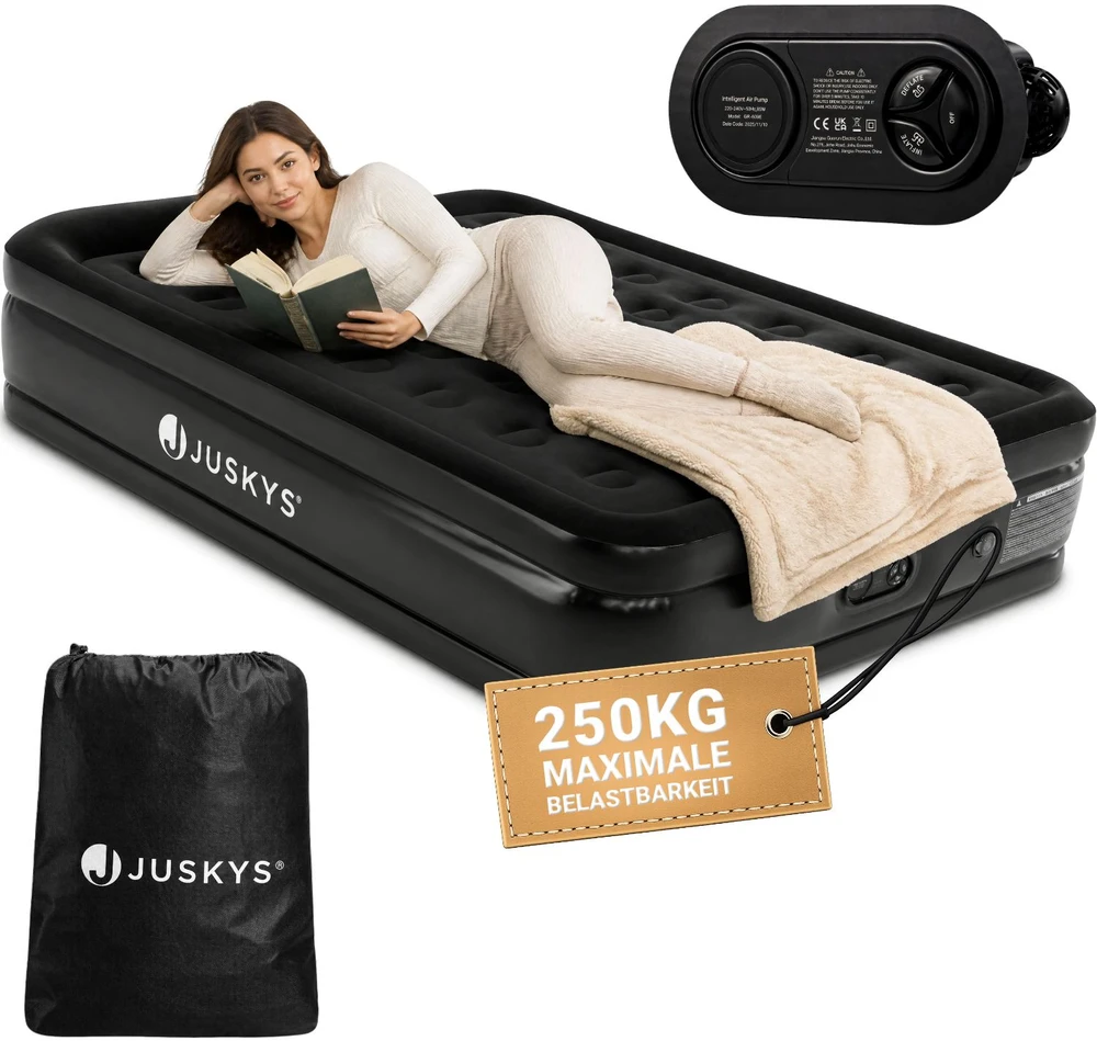 Juskys Oro čiužinys Sapri L 191x91x44 cm mėlynas/baltas