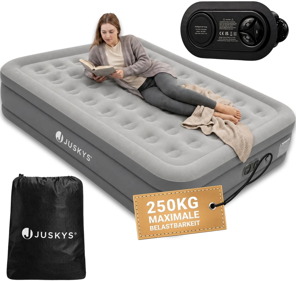 Juskys Oro čiužinys Sapri L pilka/anglies spalva