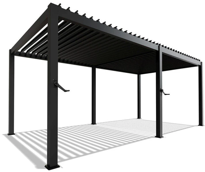 Juskys Pergola Tahiti 3x5.9x2.4 m antracito spalvos