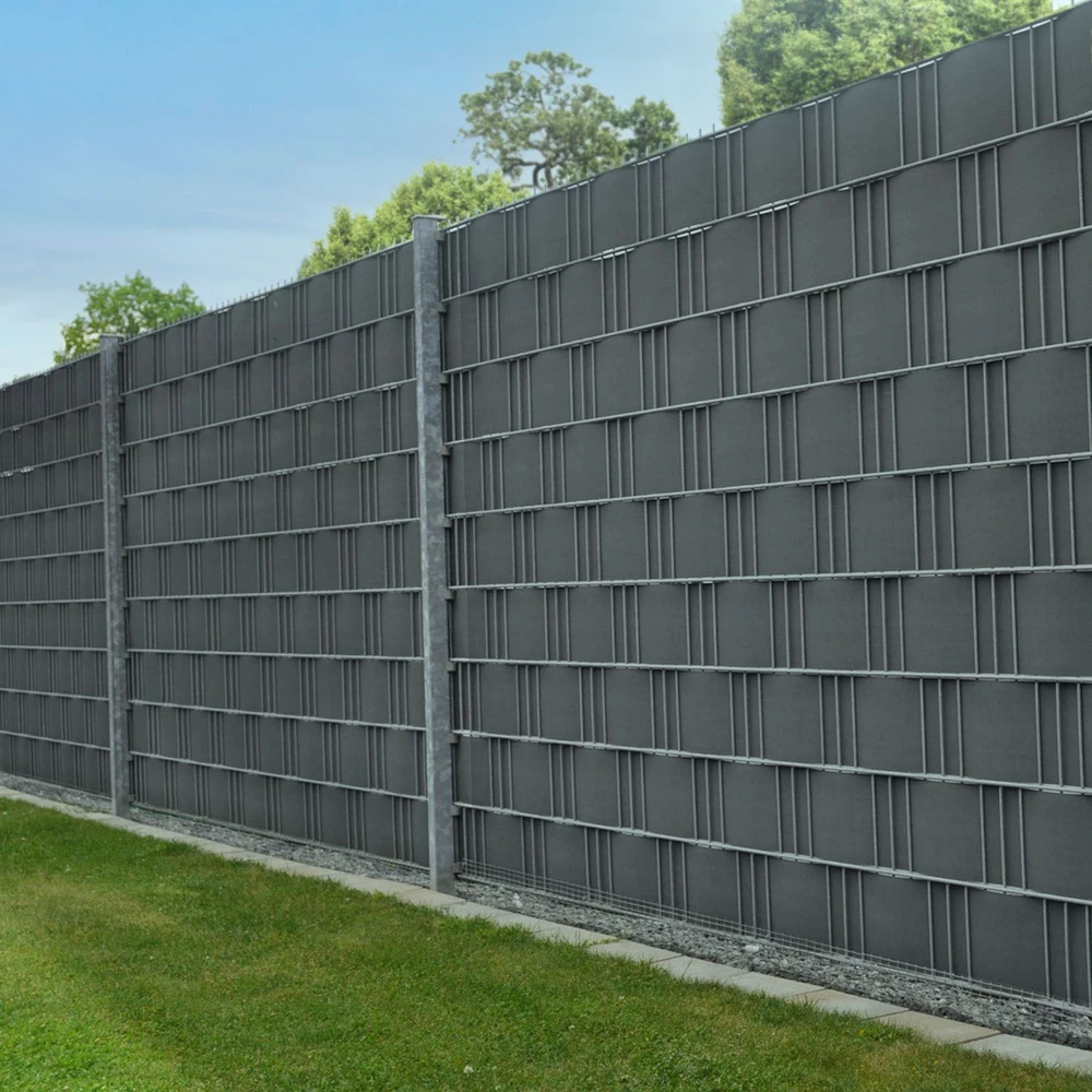 Juskys Privatumo tvoros juostos 4 vnt. 35 m x 19 cm antracito spalvos
