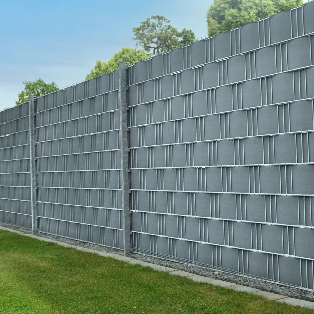 Juskys Privatumo tvoros juostos 4 vnt. 35 m x 19 cm šviesiai pilkos spalvos