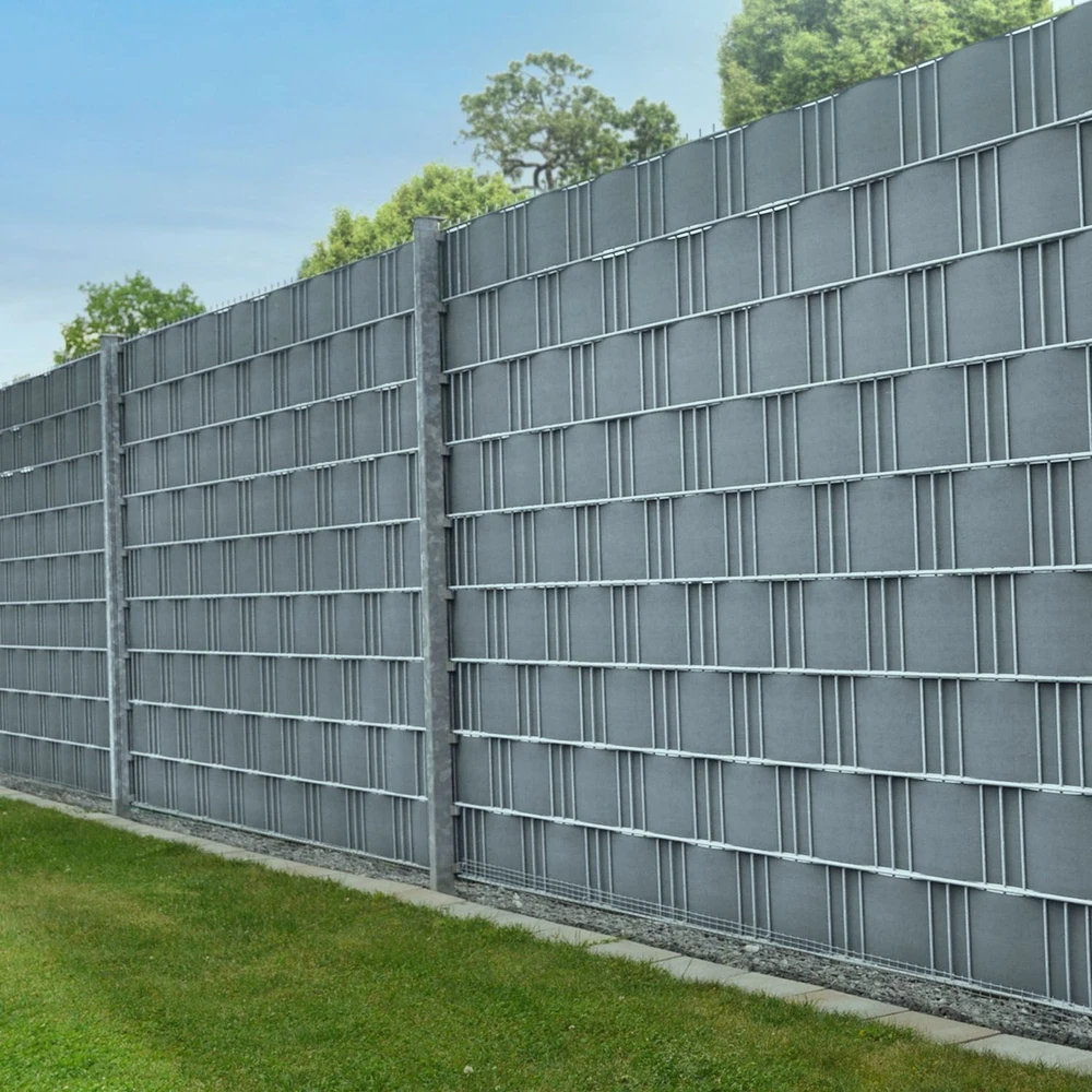Juskys Privatumo tvoros juostos 4 vnt. 35 m x 19 cm šviesiai pilkos spalvos