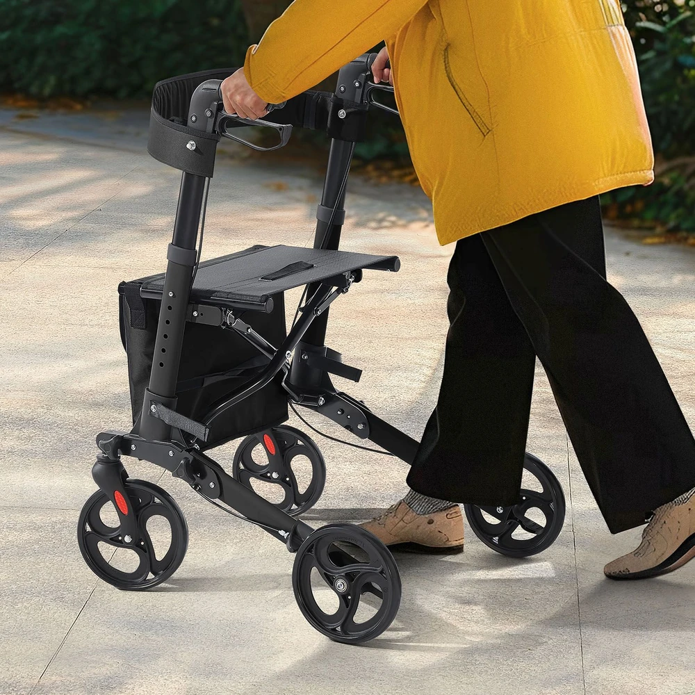 Juskys Rollator Vital 63x68x80-94 cm juodas/pilkas