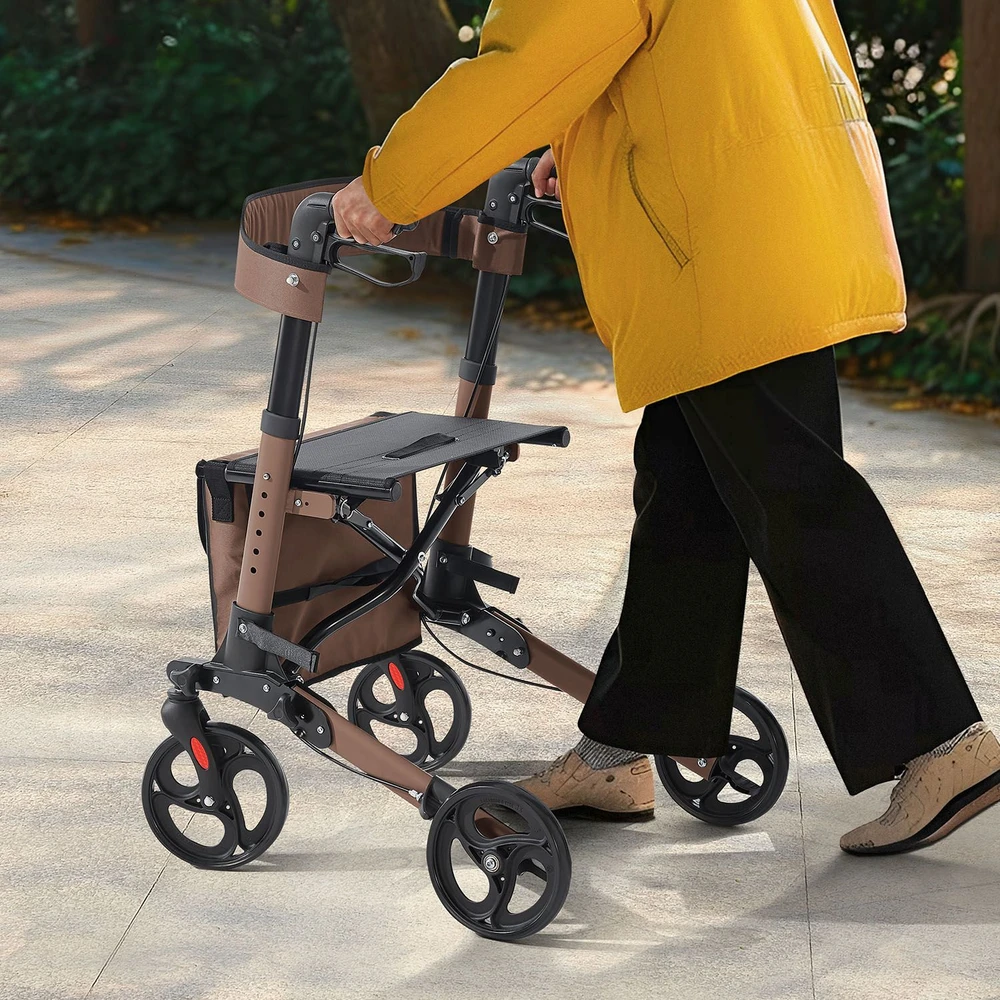 Juskys Rollator Vital 63x68x80-94 cm rudas