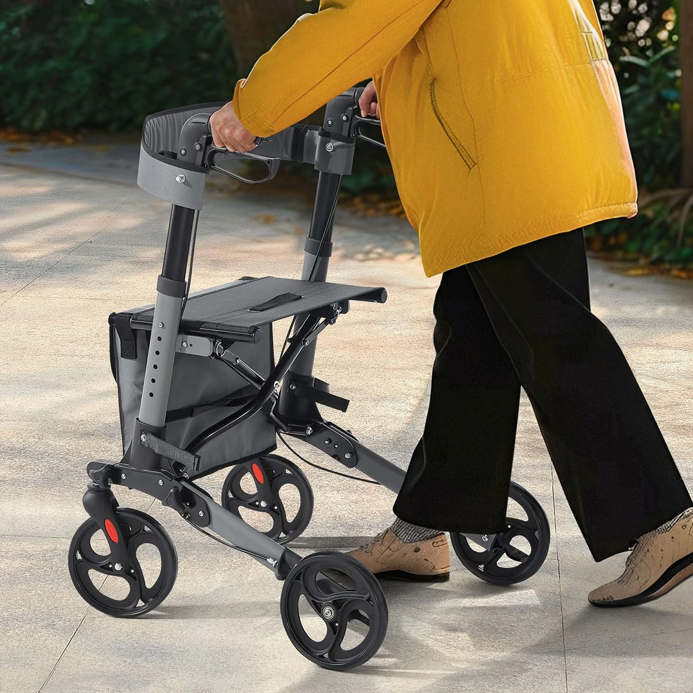 Juskys Rollator Vital 63x68x80-94 cm pilka/juoda