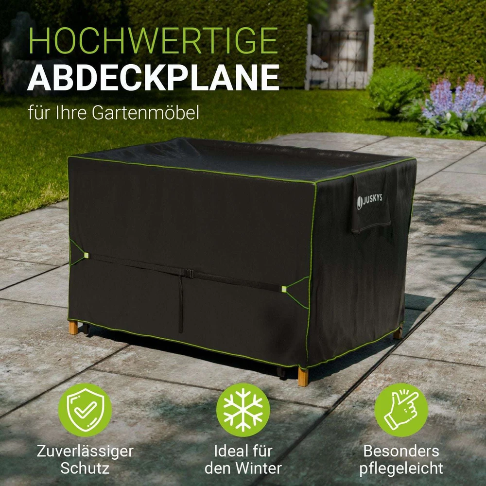 Juskys Sodo baldų uždangalas CoverSafe Pro 120x90x75 cm juodas