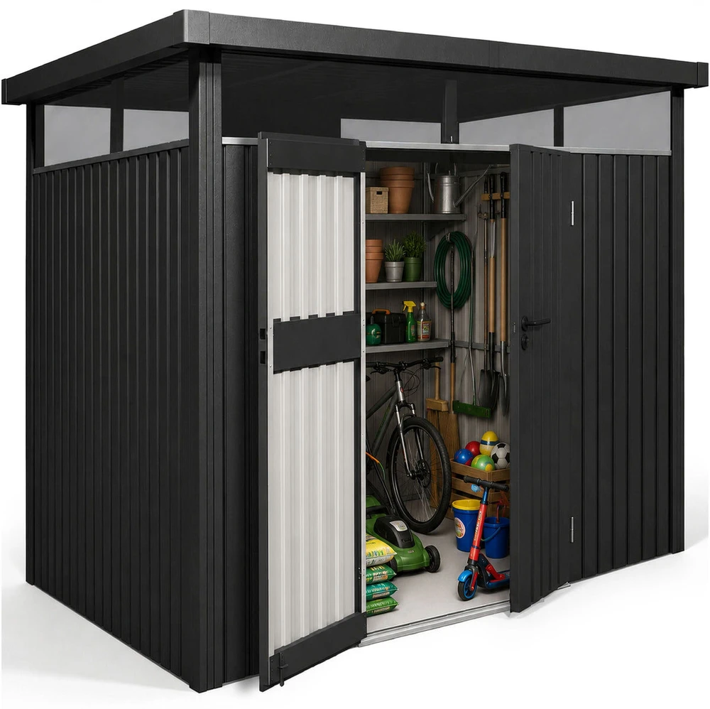 Juskys Sodo namelis Luzern M 5,2 m² antracito spalvos