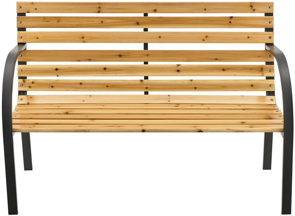 Juskys Sodo suoliukas Homestar Modena 2 vietų 120x62 cm natūralus/antracito spalvos
