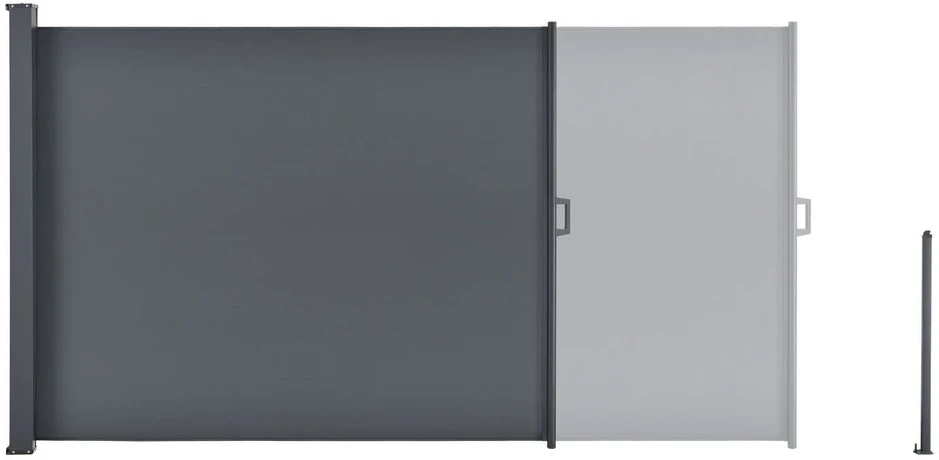 Juskys Šoninė markizė Dubai 500x190 cm tamsiai pilka