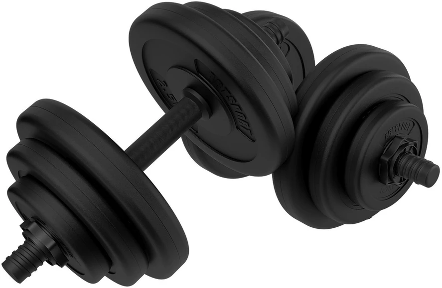 Juskys Svarmenų rinkinys 20 kg juodas