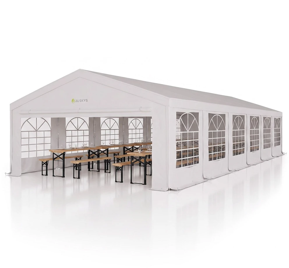 Juskys Šventinė palapinė Gala 6x12 m balta