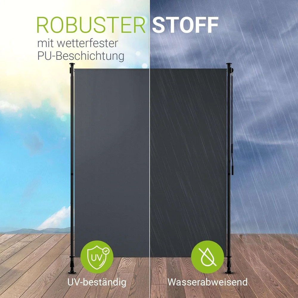 Juskys Vertikalus markizės Barbados 150x310 cm pilka