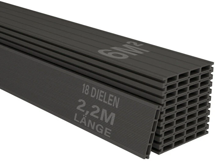 Juskys WPC terasos lentos 6 m² pilkos spalvos