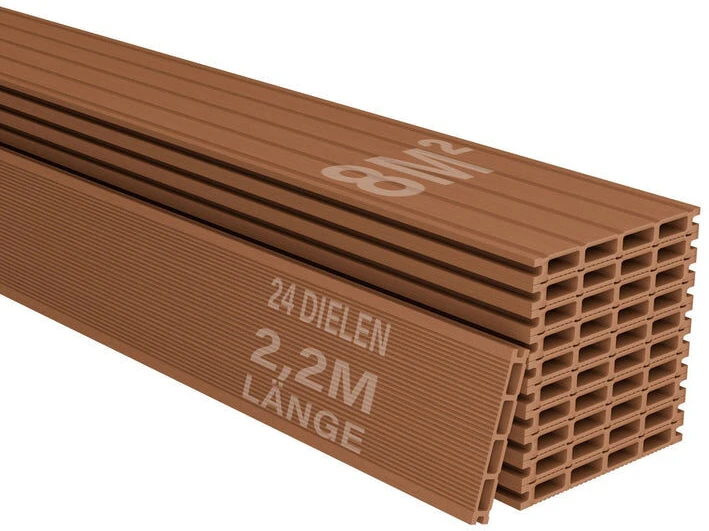 Juskys WPC terasos lentos 8 m² ąžuolo spalvos