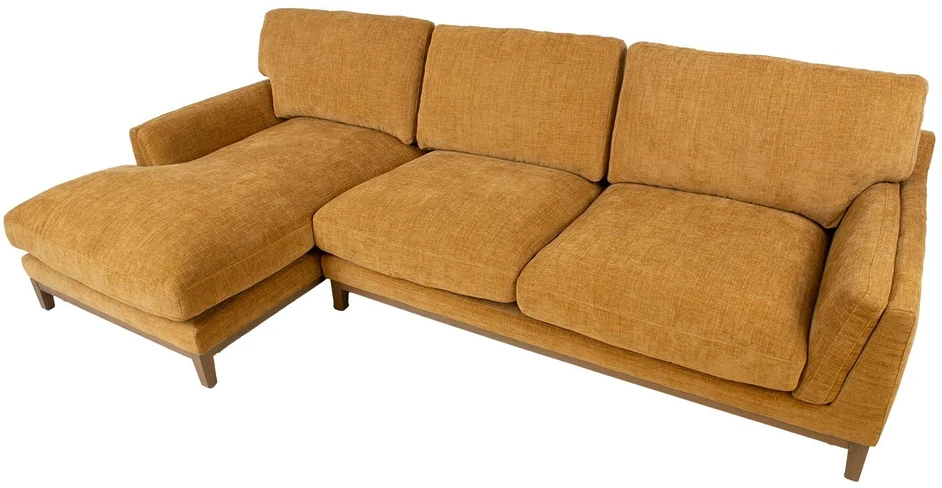 Kampinė sofa BASIL kairiojo kampo, oranžinė
