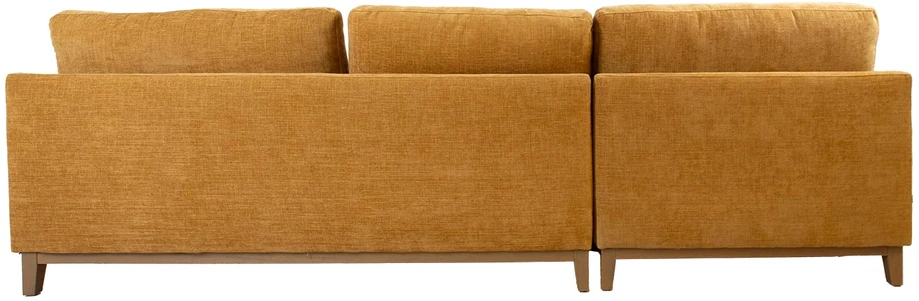 Kampinė sofa BASIL kairiojo kampo, oranžinė