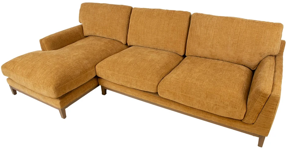Kampinė sofa BASIL kairiojo kampo, oranžinė