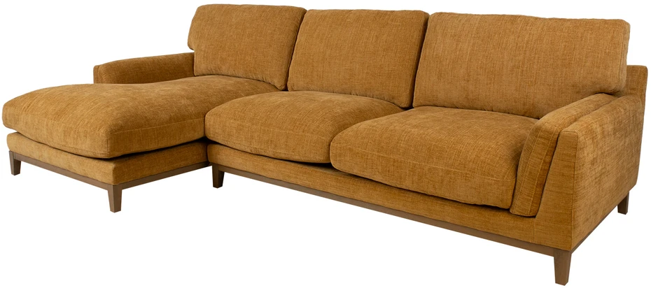 Kampinė sofa BASIL kairiojo kampo, oranžinė