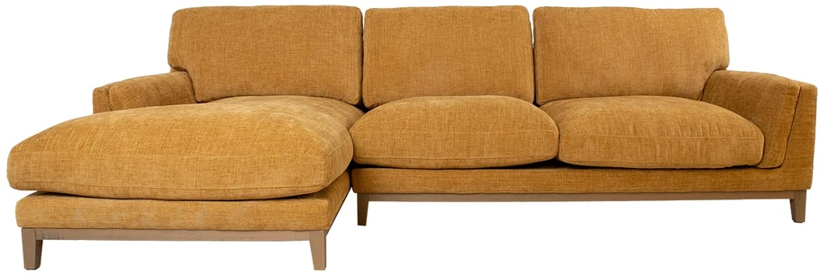 Kampinė sofa BASIL kairiojo kampo, oranžinė