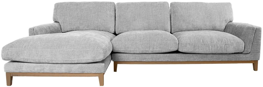 Kampinė sofa BASIL kairiojo kampo, pilka