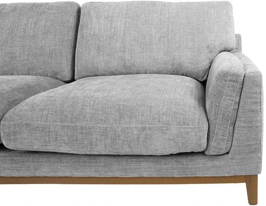 Kampinė sofa BASIL kairiojo kampo, pilka