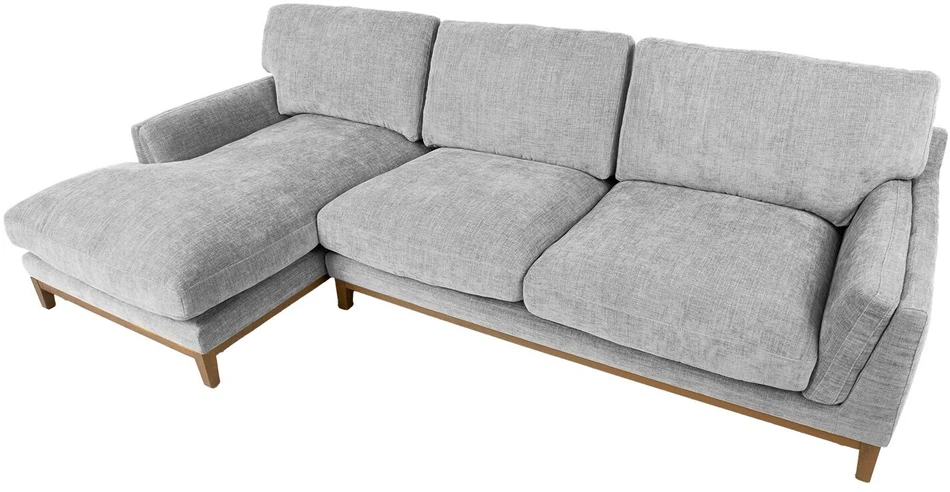 Kampinė sofa BASIL kairiojo kampo, pilka