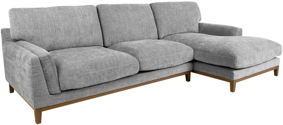 Kampinė sofa BASIL dešinioji kampinė, pilka
