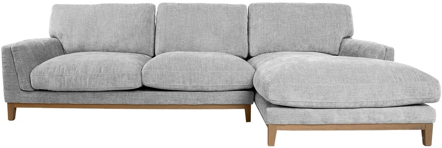 Kampinė sofa BASIL dešinioji kampinė, pilka