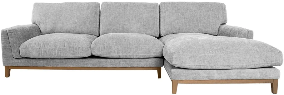 Kampinė sofa BASIL dešinioji kampinė, pilka