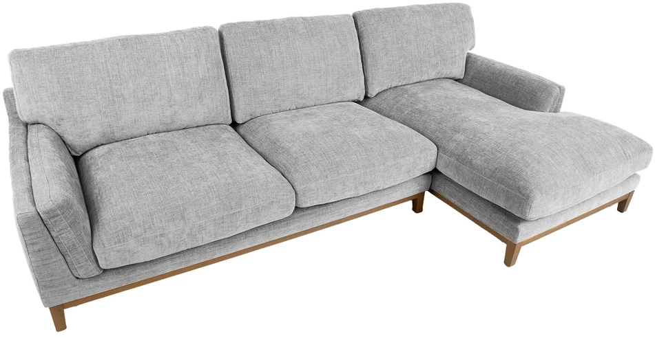 Kampinė sofa BASIL dešinioji kampinė, pilka