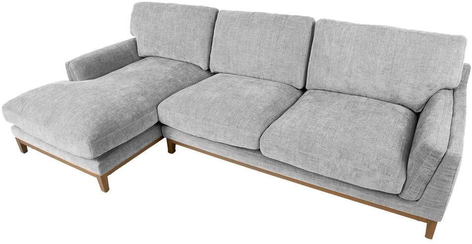 Kampinė sofa BASIL kairiojo kampo, pilka