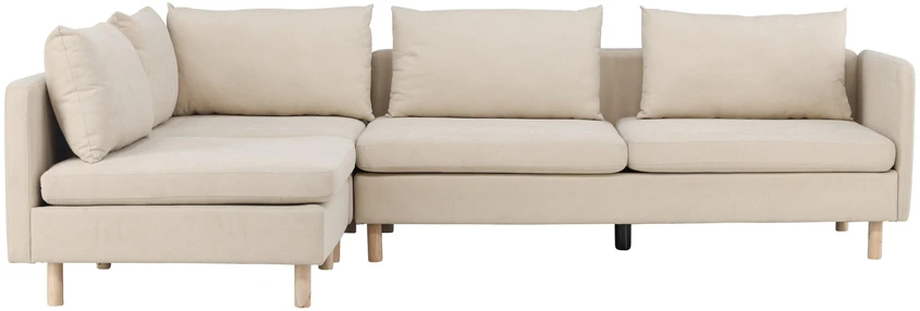 Kampinis sofa, Zero, 295x195 cm, kreminis