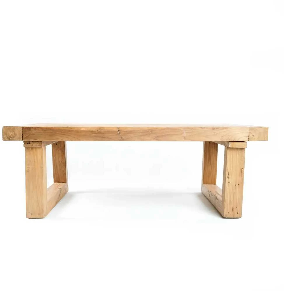 Bazaar Kavos staliukas, perdirbtas tėkevmedis, 0,7x1,1x0,4 m, natūralus