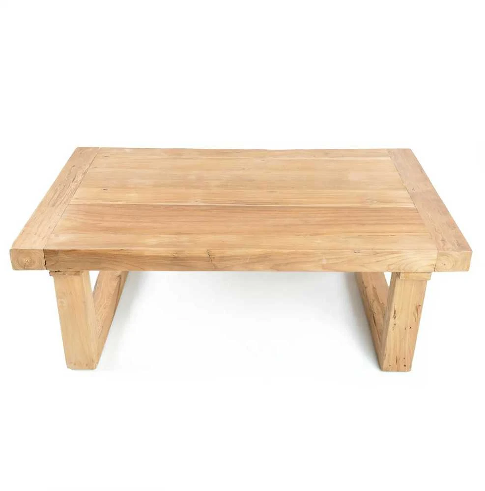 Bazaar Kavos staliukas, perdirbtas tėkevmedis, 0,7x1,1x0,4 m, natūralus