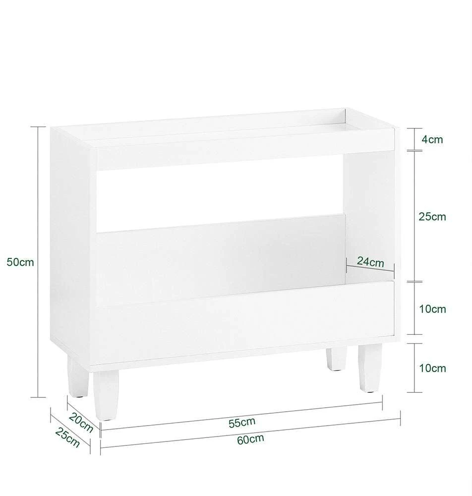 Kavos staliukas, SoBuy FBT147-W, 60x25x50 cm