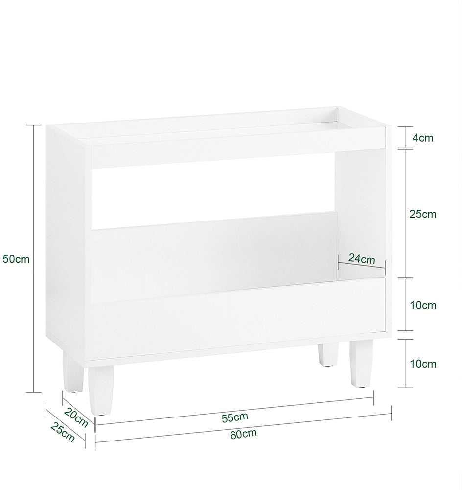 Kavos staliukas, SoBuy FBT147-W, 60x25x50 cm