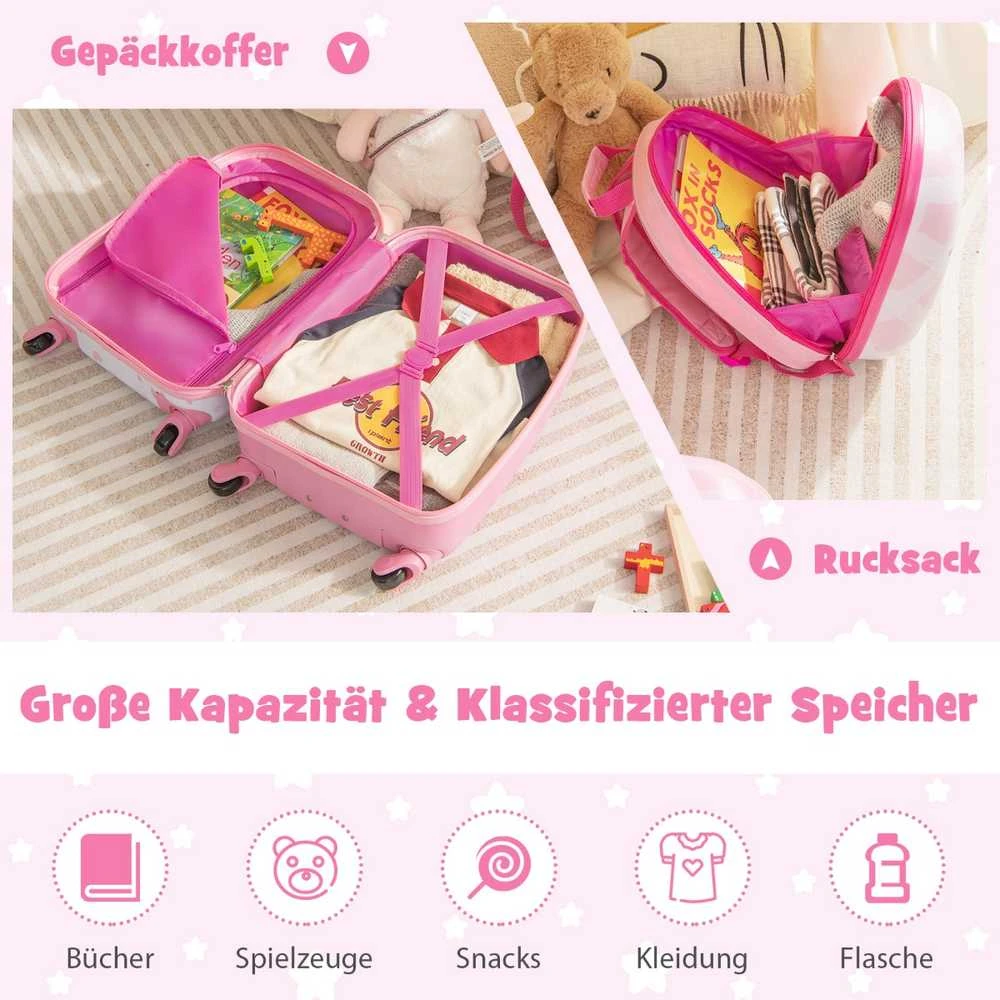 Kelioninis Promotions Lagaminų rinkinys, 16x12 colių, Rožinė